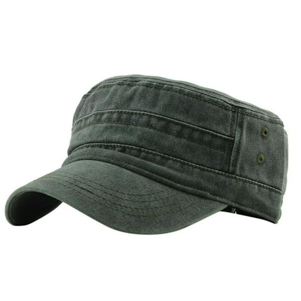 Mænd Kvinder Camouflage Army Hat Camo Military Cadet Combat Cap army green