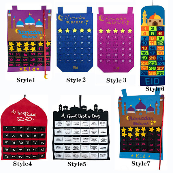 Ramadan Mubarak adventskalender Nedtellingskalender STYLE2