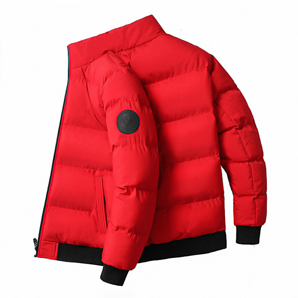 Vinterkappa Herrkappa Bomullskappa Varm Casual Lättviktskappa röd röd 8XL