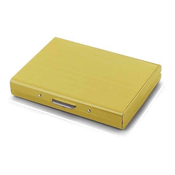 10 Fack XL Design Rustfrit Kortholder til mindst 10 kort Gold Guld