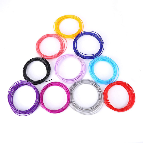 Refill til 3D Pen - 20 Farver 5 Meter - Totalt 100 meter
