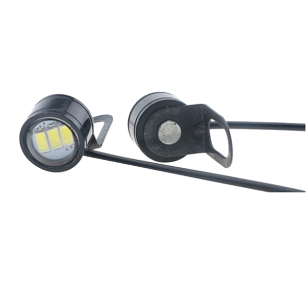 2 kpl Eagle Eye LED-lamppu 12V AC 150mA 3W Alumiini Valkoinen Valaistus Moottoripyörän Ajo valo 0.1