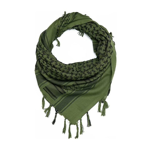 Military Shemagh Tactical Scarf Cotton Keffiyeh Desert Arab Scarf med hodehals H