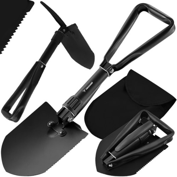 3-i-1 Hopfällbar Spade/Hacka/Såg - Camping 1250