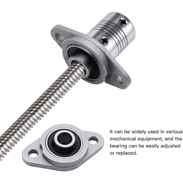 6 Stycken Lagerbock 8mm Diameter Zinklegering Romboedrisk Självjusterande Lagerbock Lagerblock för KFL-serien Maskiner Transportör