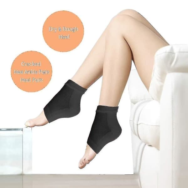 Gel hälskyddsstrumpor Black