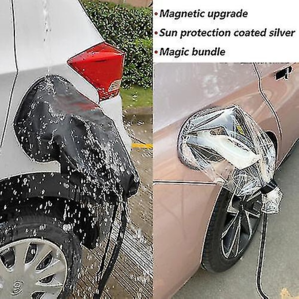 Regnskydd för elfordon Bil Fyrkantig Utomhus Ev Auto Laddare Port Skydd 1