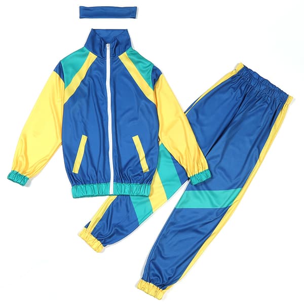 Disco-kostymer for gutter og jenter Blue S(110-125)