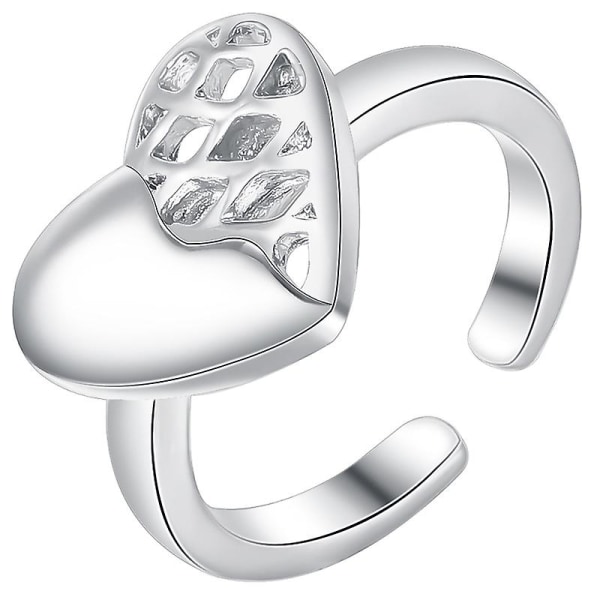 Kvinner Kjærlighet-hjerte Ring Mote Finger Ring Smykker Engasjert Forslag Ring Gave Default
