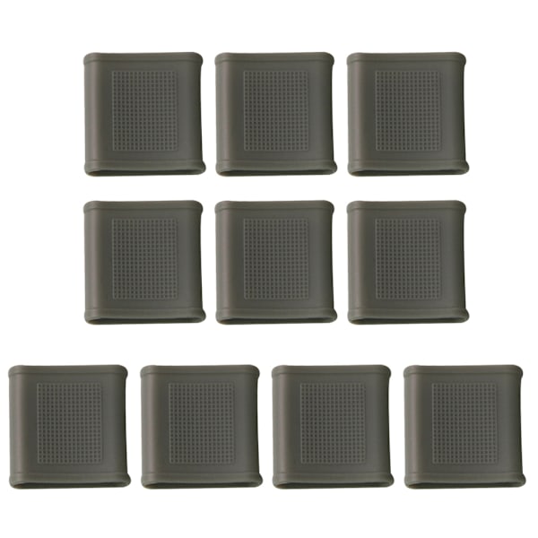 10 st / set Finger silikon för Skydd för fingerstöd kompression, finger för skydd för alla spor Gray 0.02
