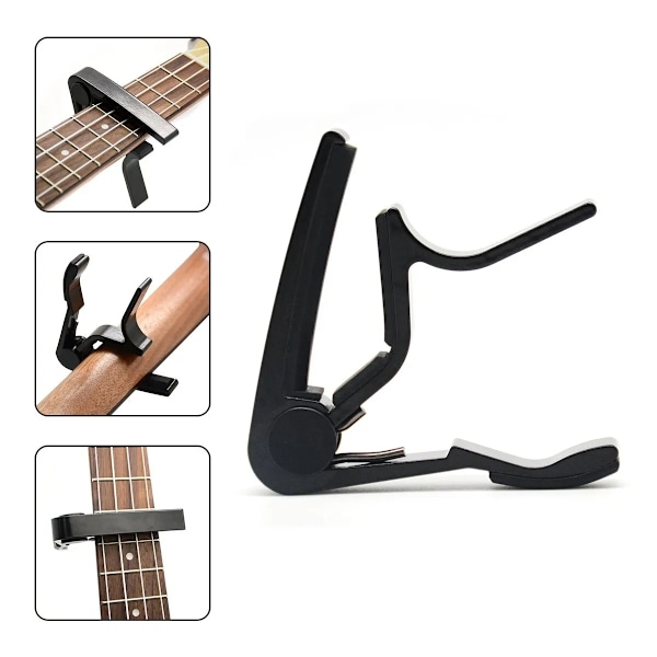 Gitar Capo - Barreklämme Black Svart