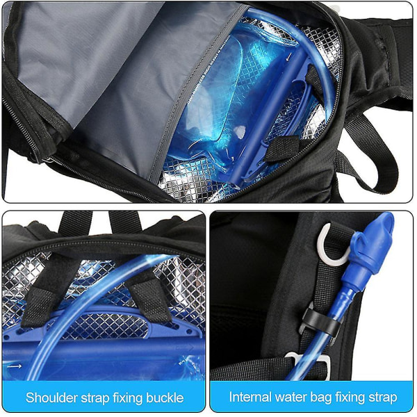 Multifunktionel sportsrygsæk Stor kapacitet rygsæk-udendørs cykel vandtaske rygsæk blue