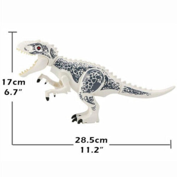 Indominus Rex xxl Large Full Size Dinosaur Figur Block Fit En stor dinosaurie