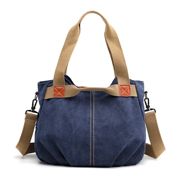 Dame Håndveske Skulderveske Trendy Allsidig Stor kapasitet Enkel Multifunksjon Dark Blue