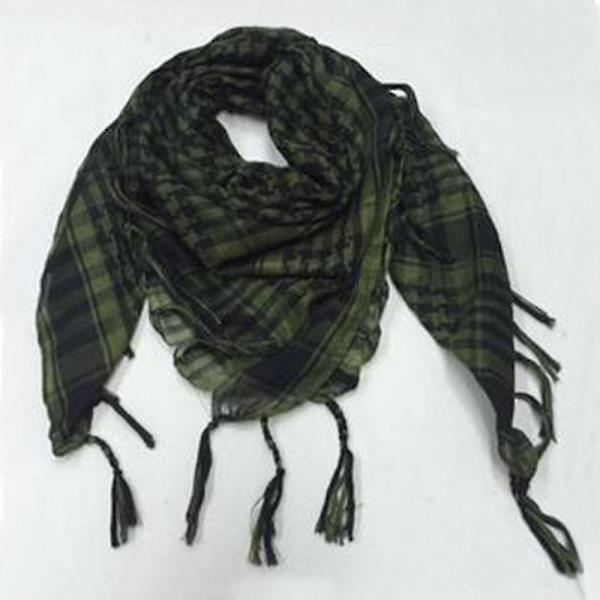 Män Kvinnor Arab Tactical Desert Army Shemagh Keffiyeh Scarf Wrap Scarves_c Army Green