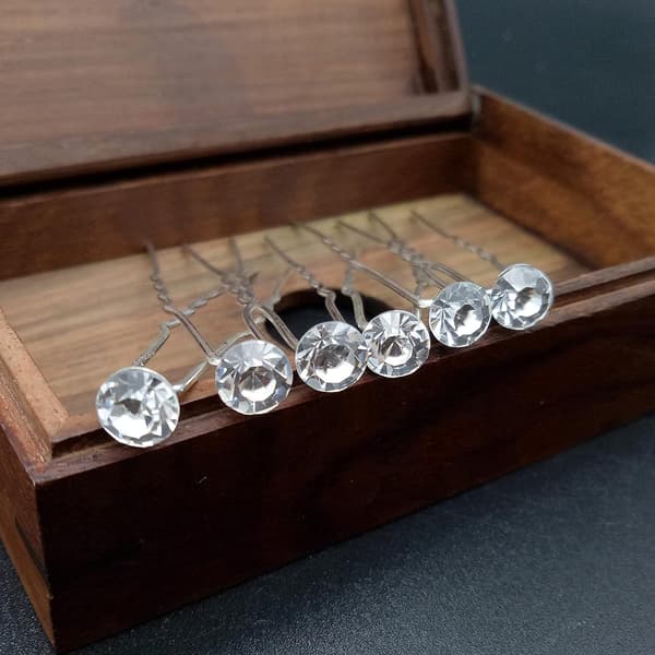 Diamant-hårklämmor, Diamonte-hårtillbehörsklämma Rhinestone-hår
