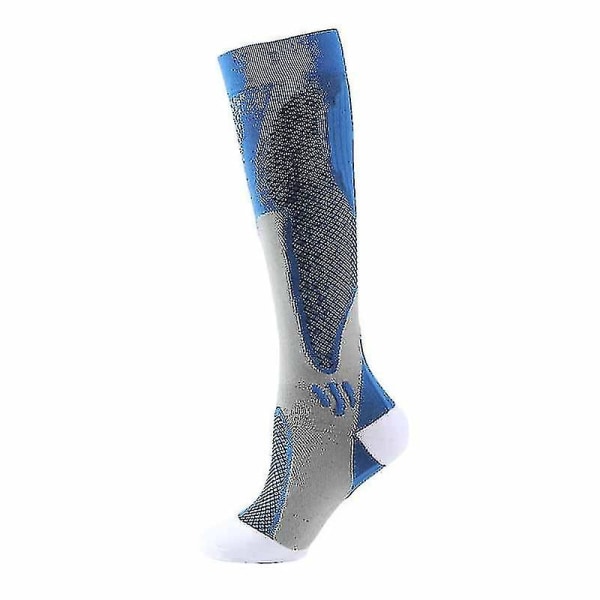 Herre Sport kompressionsstrømper Unisex Run Nurse Sokker Til Ødem Diabetes åreknuder Blue(5Pair) S-M(EU34-39)