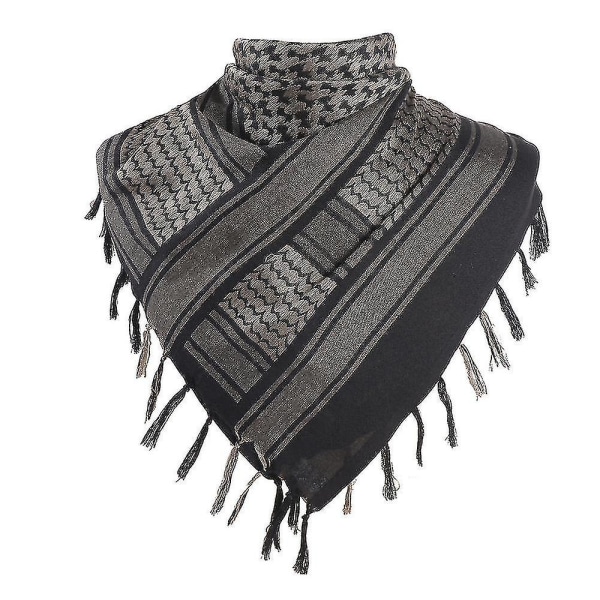 Military Shemagh Tactical Scarf Cotton Keffiyeh Desert Arab Scarf med hodehals M