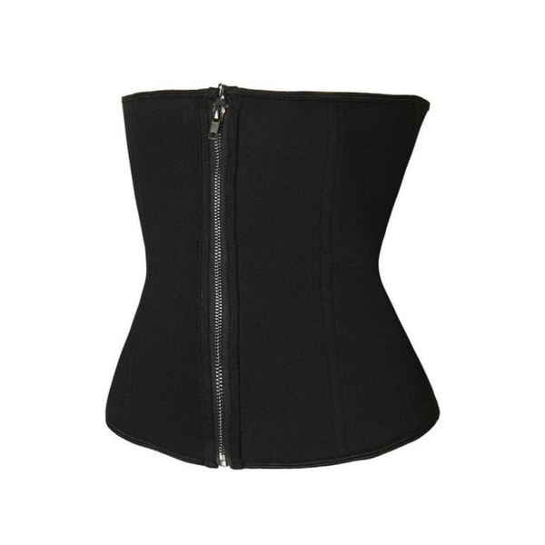 Bastu svettbälte för viktminskning Neopren waist trainer Body Sha blackS S