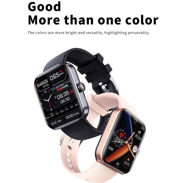 F57L Smart Watch Kroppstemperatur Puls Blodsyreinformation black F57L