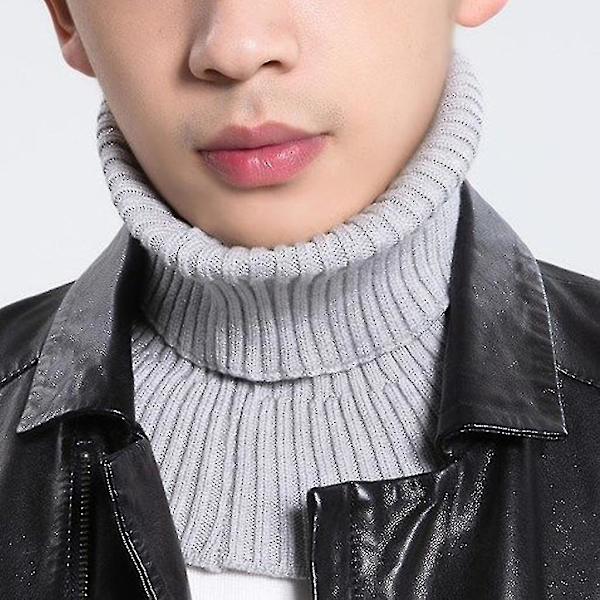 Kvinners turtleneck strikket vinter falsk krage avtakbar halsvarmere rekvisita White