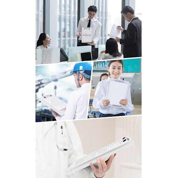 Clipboard A4 mappe Plast opbevaring rivepapir B