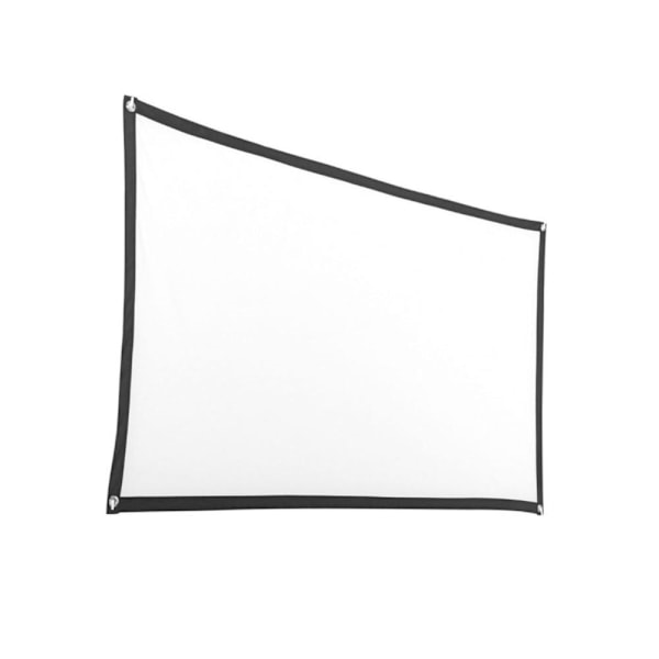 Projektionsduk 120 Tum För Projektor Duk 240 x 180 cm White Vit