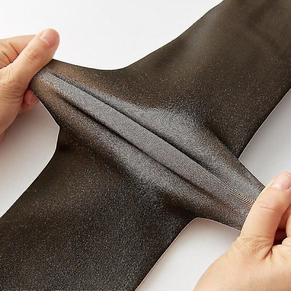 Dame Velvet Tykke Tights Varme Vinter Strømpebukser Elastisk Fleece Strømpebukser Høy midje Kroppsstrømper-1 Black half f Black half feet 80g-no velvet