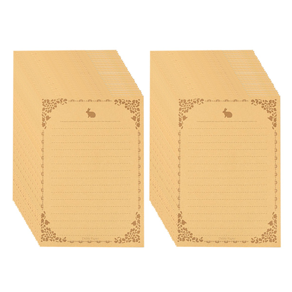 100 ark skrivpapper, brevpapper med linjer brev brown
