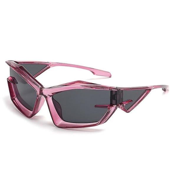 Future Technology Solbriller Street Shooting Catwalk Solbriller modsat Sex Solbriller Transparent Purple gray sheet