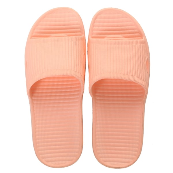 Inomhustofflor Golv Platta Skor Dam Herr Halkfria flip Flops Bad Hem Tofflor Kvinnlig Tofflor Bekväm Zapatillas De Hombre light orange 38-39