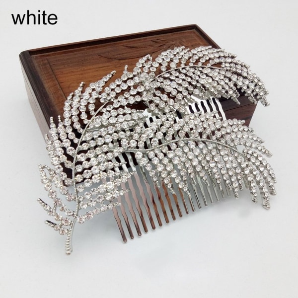 Hårkam Hårklämma VIT white