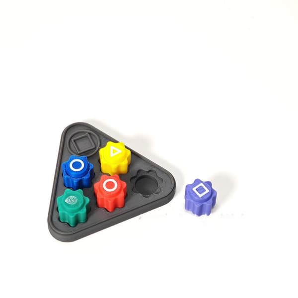 Korealainen Perinteinen Peli, Gonggi Kivien Heittopeli, Kivien Pyyntipeli 5 dice + triangular base