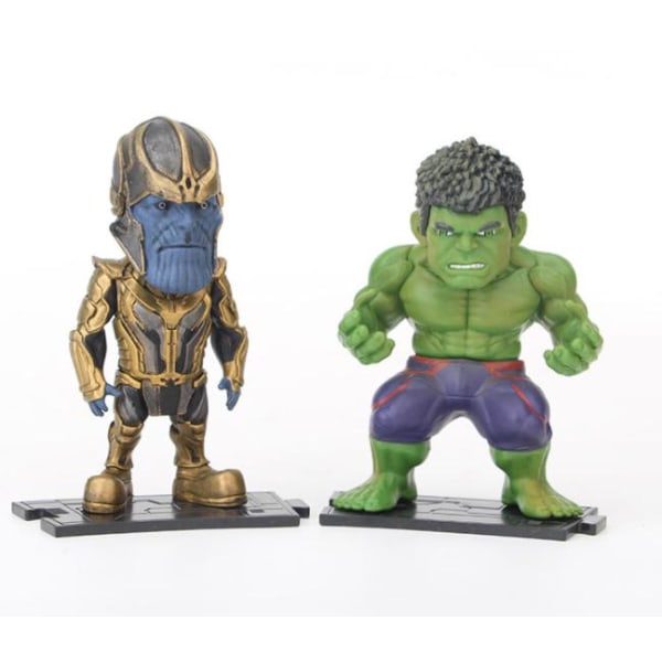 6-pakks Marvel Avengers Heroes Figurer 7-8 CM