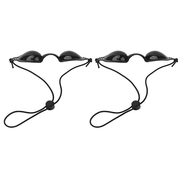 2-pack anti-laserglasögon mörkläggning rött ljus Skyddsglasögon LED svart
