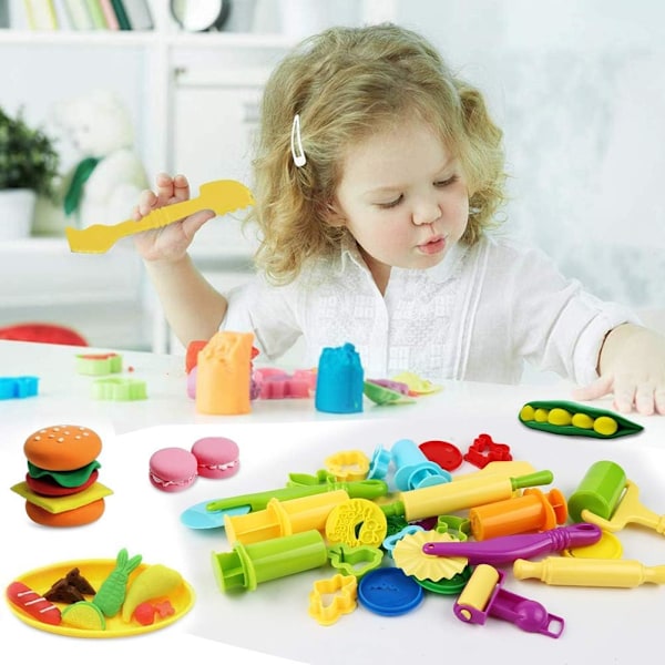 20 stk Playdough-værktøjer Modellering Tilbehør Kageforme Køkken Legetøj