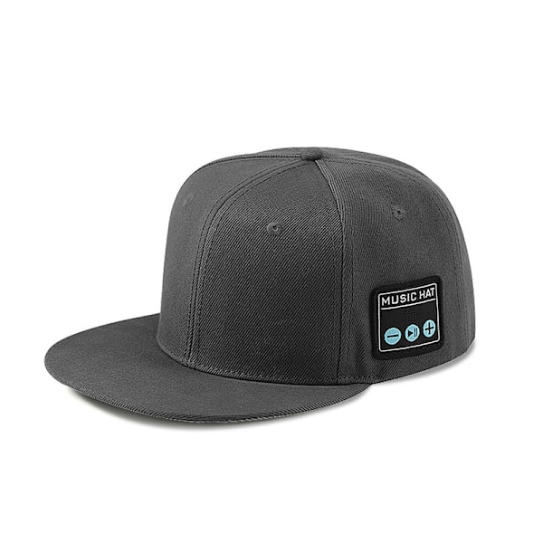 Hatt med Bluetooth-högtalare Justerbar Musikhatt Bluetooth-keps Dark  Grey