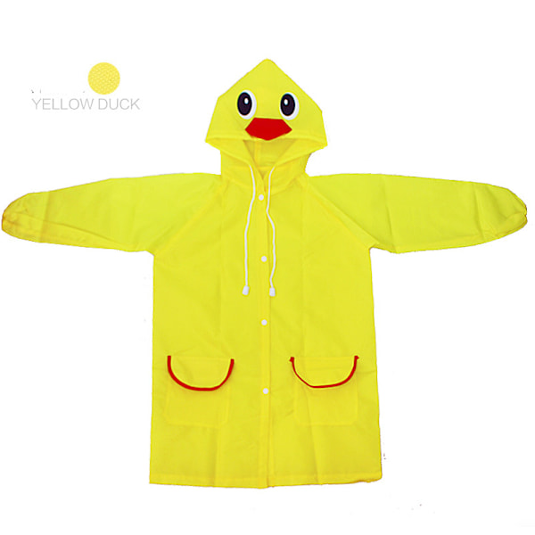 Barnens förtjockade regnrock poncho tecknad baby regnutrustning chick