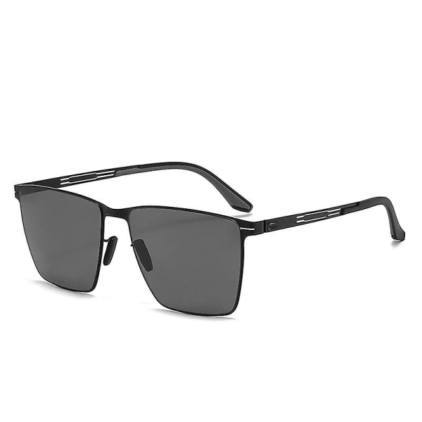 Nylon klare polariserede briller Solbriller Kørsel Fiskeri Særlige solbriller UV-beskyttelse Black Frame gray sheet