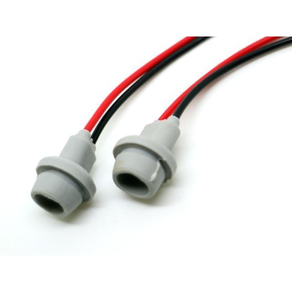 T10 w5w LED / halogen kontakter / sokkel fatning 10-pak mjuk Grey grå