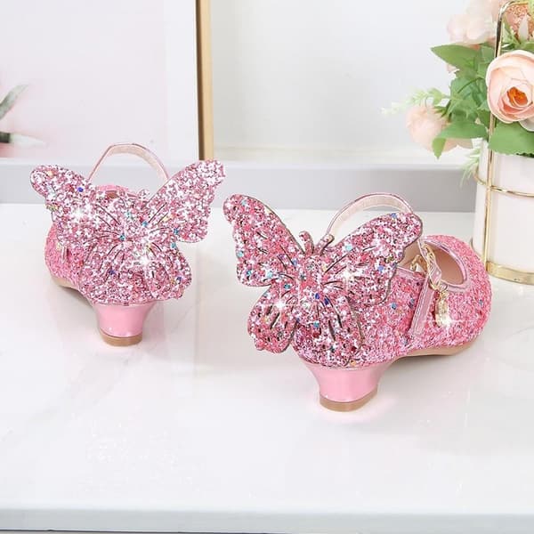 Prinsessesko Elsa sko børne festsko rosa 23cm / size38