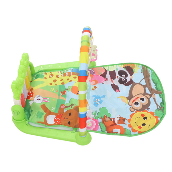 Baby Kick Play Piano Myk Hudvennlig Utdanningsavtakbar Spedbarnsgymmatte med Musikk for Småbarn Krypende Lek