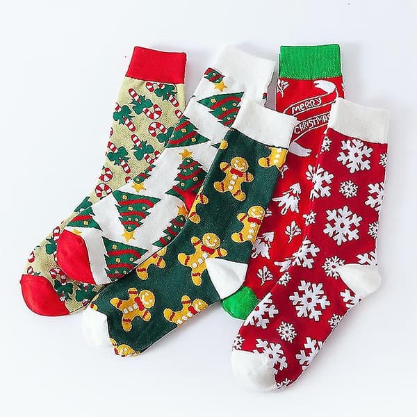 Jultomtensockor Snowflake Andas kalvstrumpor Creative
