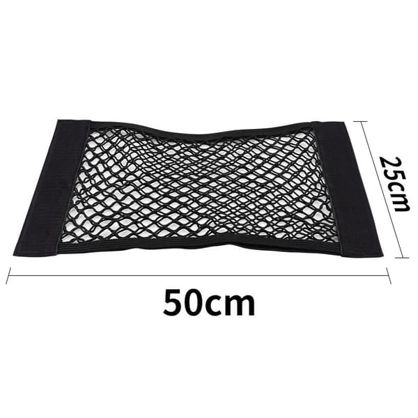 Bil Back Bakre Trunk Organizer Net Elastic Magic Sticker