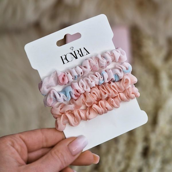 4-pack Scrunchies Hårsnoddar Hårband Håraccessoar - Flerfärgad multifärg