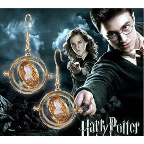 Harry Potter Örhängen - Hermione Grangers Time Turner - Guld Guld