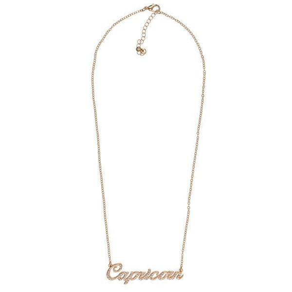 Guld Halsband med Stjärntecken: Stenbocken = Capricorn Guld