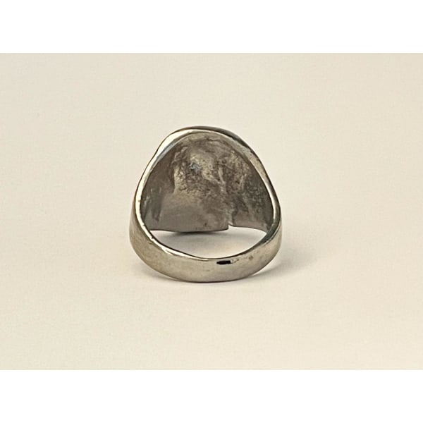 Cool Snygg Silver Ring med en Döskalle / Dödskalle - Stl 21,5 Silver