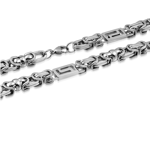 Halsband Bysantiniskt Halskedja Kejsarlänk 316L B 10 mm  L 64 cm