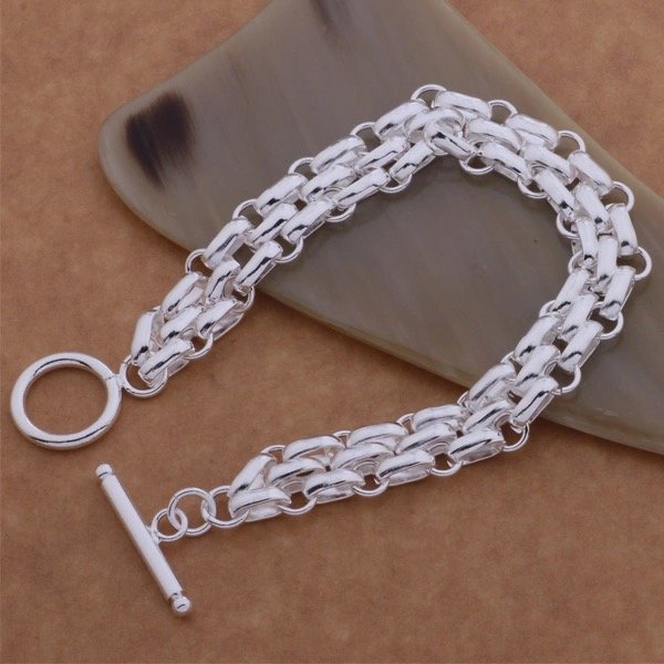 Silver Armband - Lyxig & Elegant Design på Kedja / Länk Silver